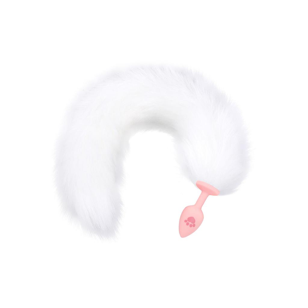 Dop anal coadă labă de pisică din silicon jucărie de antrenament