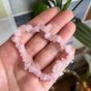 Multi Color Irregular Natural Crystal Beads Bracelets for Women Handmade Elastic Rope Chain Bracelet Bohemia Summer Jewelry Gift