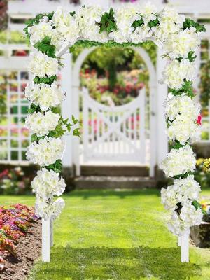 4 Pcs Silk Garland Artificial Cherry Blossom Vines 2.4m Hanging Plants Fake Cherry Flowers for Home Garden Wall Indoor Outdoor Wedding Birthday Decor