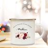 Little Mess of A Super Mistress France Enamel Mug Beautiful Premium Quality Gift Juice Tea Coffee Cup Gifts for Teacher