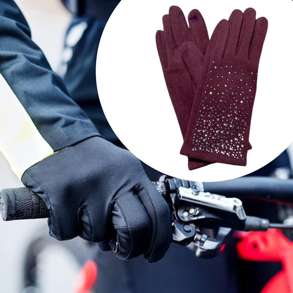Winter Gloves Cold Weather Touch Screen Comfortable Women Lightweight Outdoor Cycling