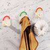 Pack of 3 Rainbow Hooks Colorful Adhesive Hooks for Bathroom Kitchen Storage Wall Hangers for Hanging Coat Key Bag