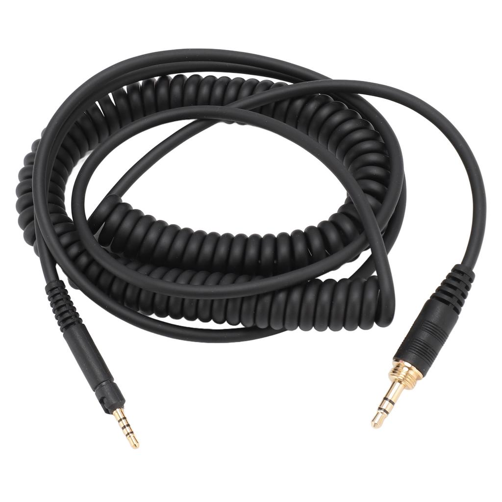 Coiled Headphone Cable Replacement Headset Sound Cord for Sennheiser HD598 HD598Cs HD599 HD569 HD579 HD558 HD518