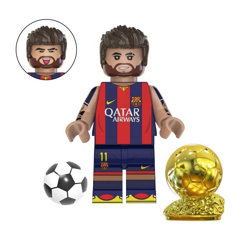 Soccer Star Series Team Building Blocks Set Small Plastic Pieces