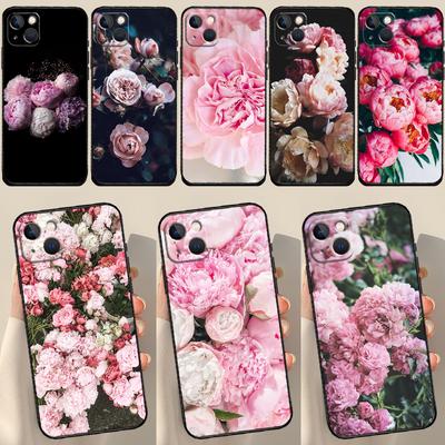 Kryt s motivem pivoňky pro iPhone 12 11 13 14 15 Pro Max 12 Mini 7 8 Plus X XR XS Max SE 2020 2020