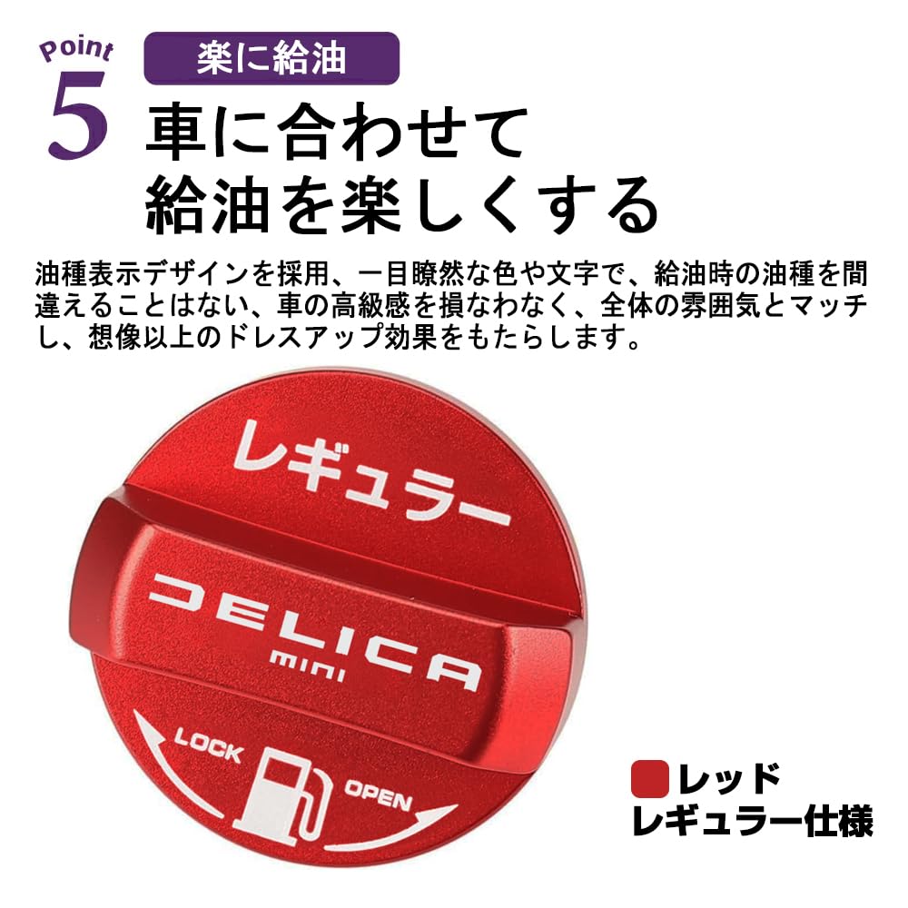 SAWAKAKI Delica Mini BA Series Exclusive Design Fuel Cap Cover