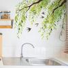 Albero di Salice Foglie Verdi Fresche e Leggere Camera da Letto, Soggiorno, Studio, Decorazione Murale Interni Casa, Adesivi Murali