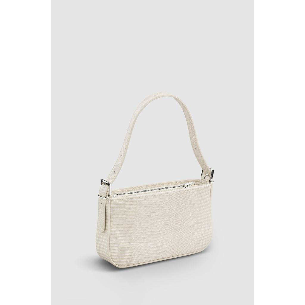 Women's Neon Green Buckle Adjustable Strap Baguette Bag 208