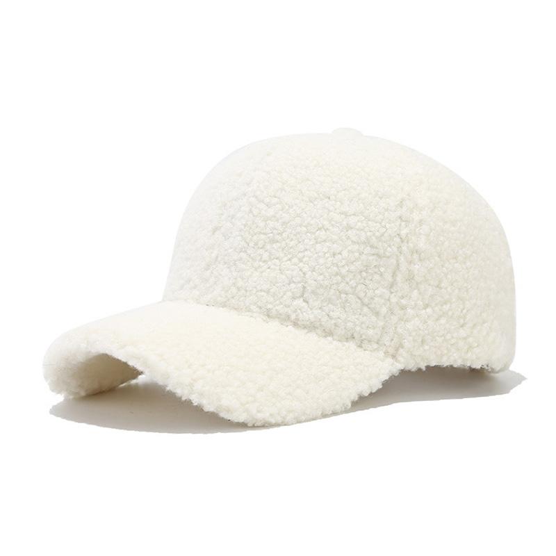Teddy Plush Warm Baseball Cap Fashionable Versatile Duckbill Hat