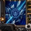 Wall Hanging Tapestry Manchester City Print Cloth for Living Room Bedroom Home Decor