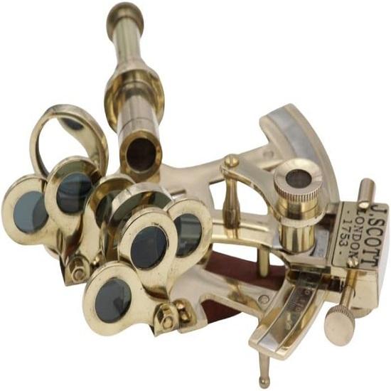 Sextant J. Scott London Nautical Navy Sailors Brass,