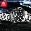OLEVS 5885 Herrenuhr Luxus Top-Marke Einseitig drehbarer äußerer Ring Design Quarz Uhr für Männer Automatisches Datum Wasserdicht Armbanduhren