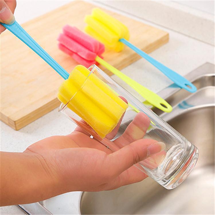 Durable Thickened Sponge Cup Brush for Kitchen Cleaning