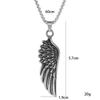 Creative Angel Wings Alloy Necklace Men'S Hip Hop Collarbone Chain Teen Cool Pendant Necklace Female Tide