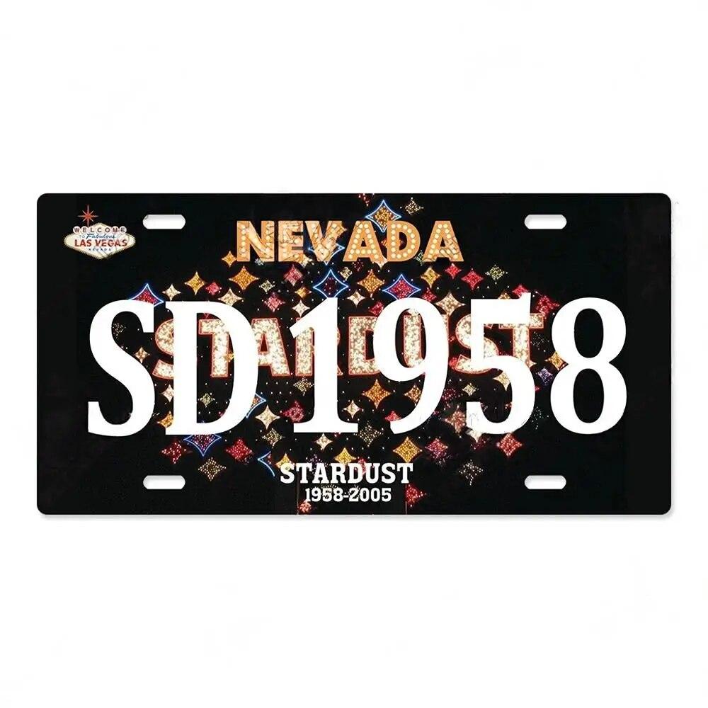Vintage Las Vegas Metal Tiin Signs Decor Licenses Metal Plate Plaque Wall Decor for Living Room Club