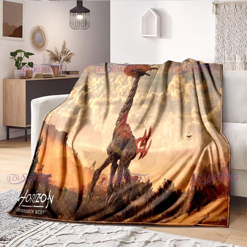 Deka pre milovníkov hier Horizon Zero Dawn Gaming Throw Deka Fleecová deka Deka pre dospelých a deti Prikrývka pre hráčov Darčeky