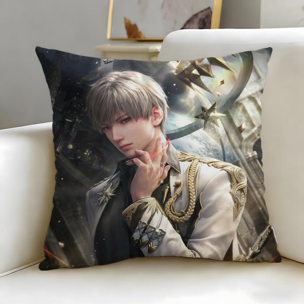 

game character Rafayel Love Deepspace Cushion Cover Soft EasyWash Pillow Case Versatile for Couch Bed Travel and Office 30X30cm