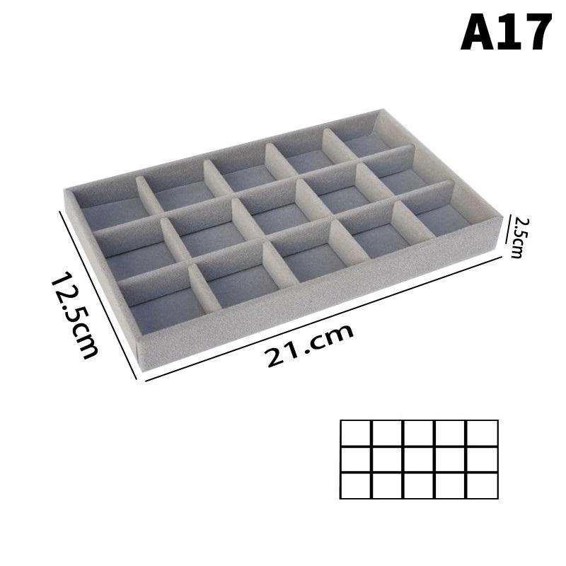 Velvet Jewelry Box Tray Storage Jewellery Holder For Ring Earrings Necklace Bracelet Display Box For Jewelry Classification Box