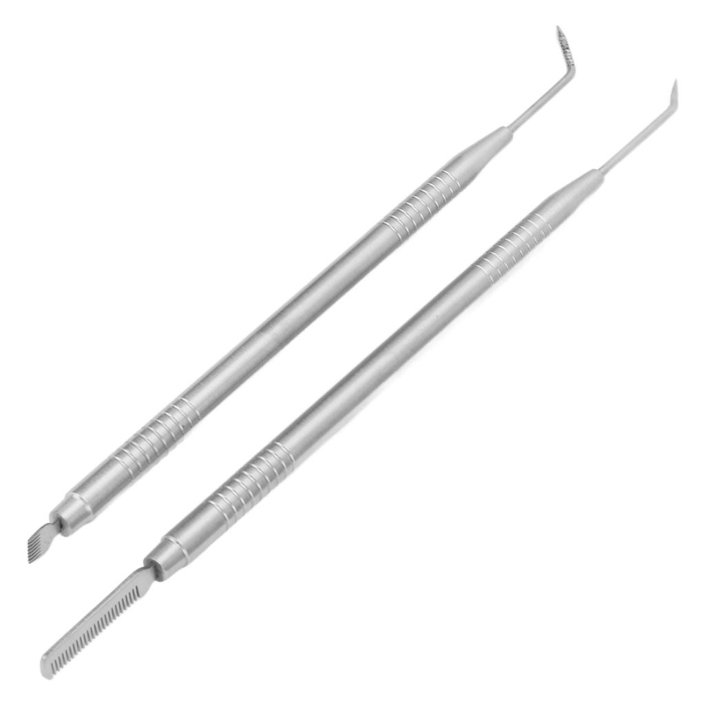 2 In 1 Eye Lash Lift Tool Stainless Steel Double Ended Eyelash Separator Tool for Eyebrow Perming