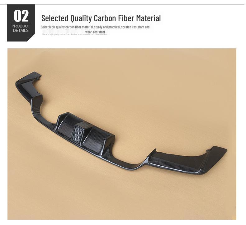 BMW M3 F80 M4 F82 Carbon Fiber Rear Lip with Lights & Diffuser