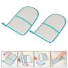 2 Pieces Ironing Gloves Anti Steam Mit Heat Insulation with Loop for Clothes Steamers Thick Sponge
