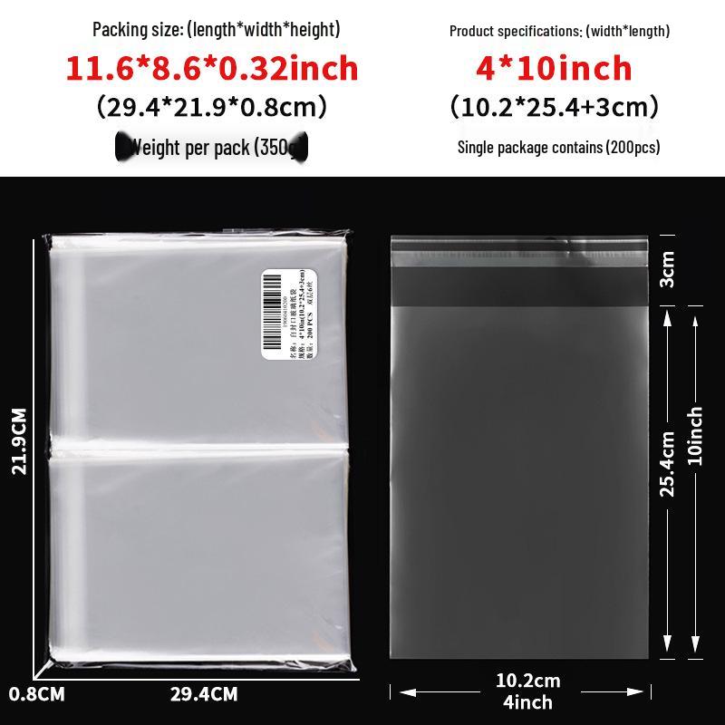 Clear Self-Adhesive OPP Bag for Candy, Snack, or Bread Packaging