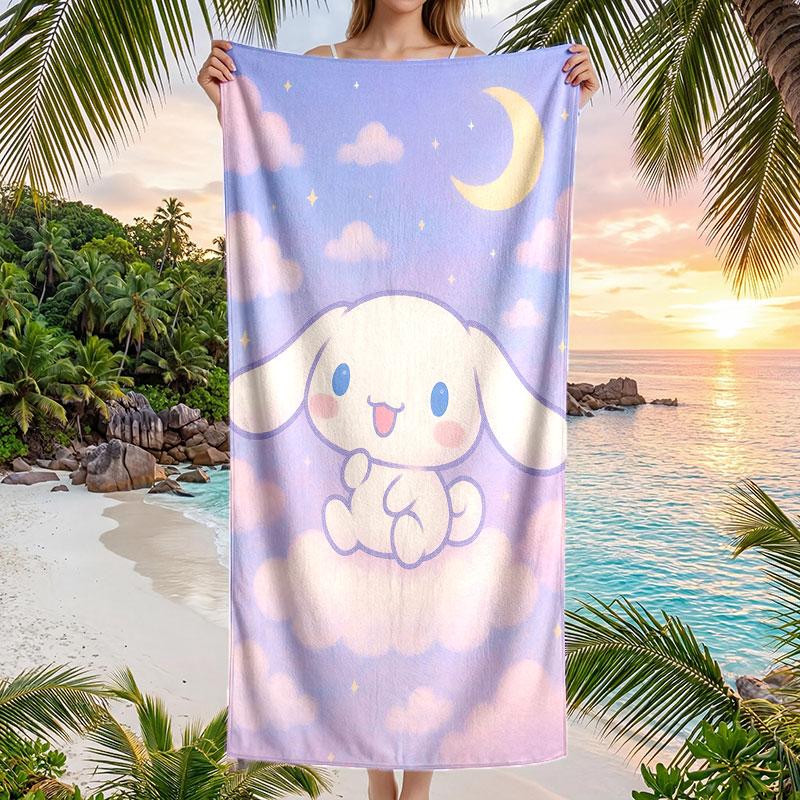 Large Beach Towel Quick Dry Absorbent Towel For Beach IndoorCinnamoroll