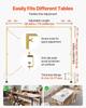 Over the Table Rod Stand with Clamps, Adjustable 71-249 Cm Length & 33-106 Cm Height, Table Arch Stand with Floral Accessories, Gold Balloon Frame for