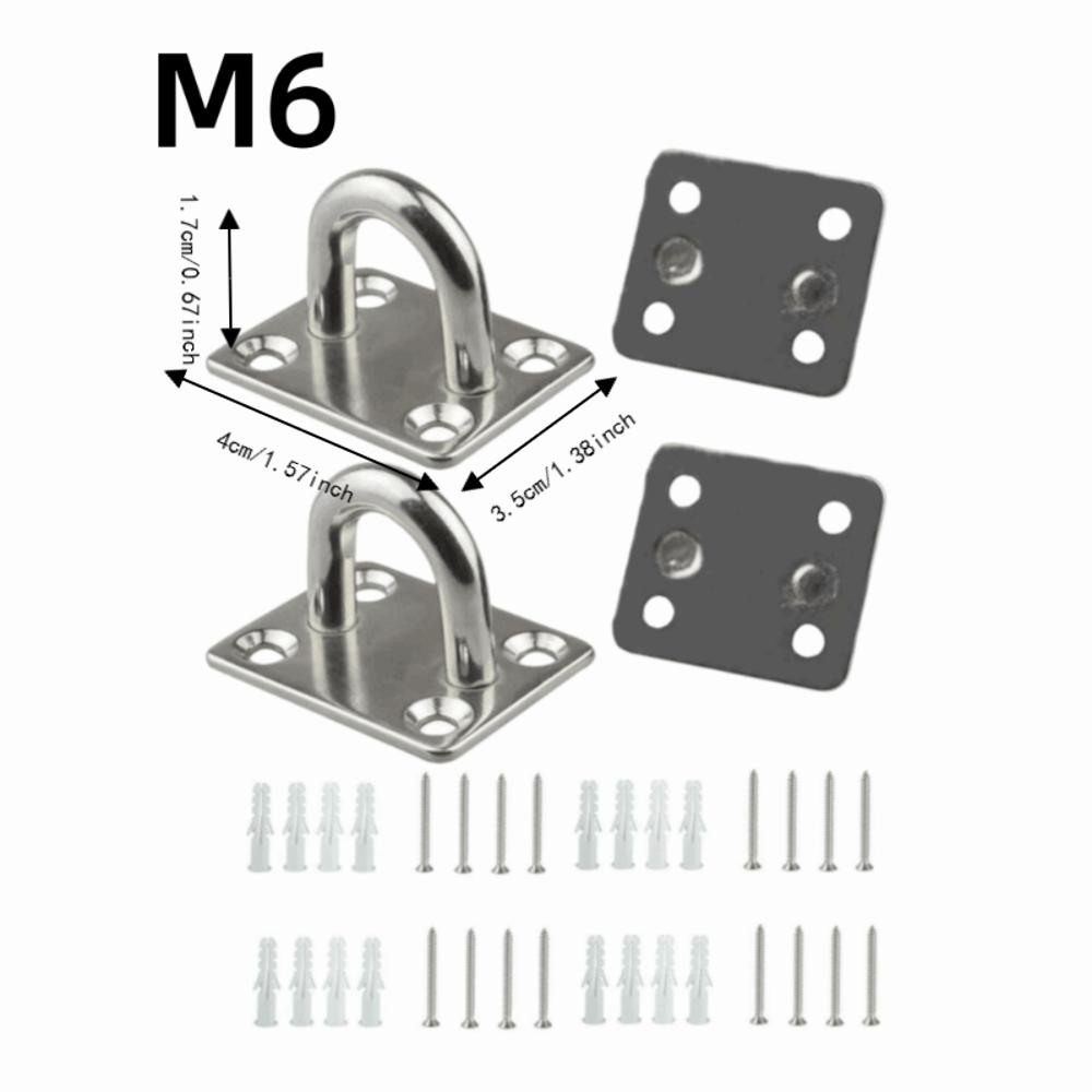 36 Stück Sandsack Haken Ösenplatten M6 M8 Marine Hardware Haken Multifunktionshaken Für Yoga