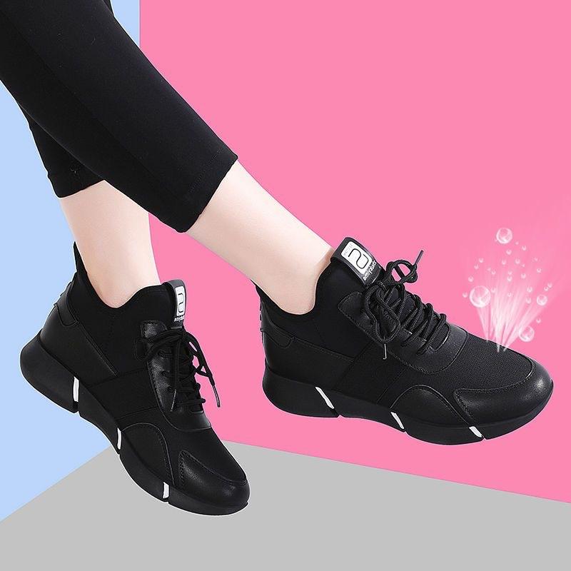 Soft-soled mother shoes women's 2025 summer new one-pedal middle-aged women's shoes lace-up casual sports shoes