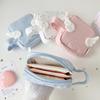 Mini Size Makeup Bag For Women Star Pattern Wings Patchwork Travel Cosmetic Organizer Multi-Purpose Space Saving Lipstick Pouch