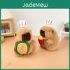 Capybara Chef Plush Doll Keychain With Fast Food Design For Cute Gift For Kids