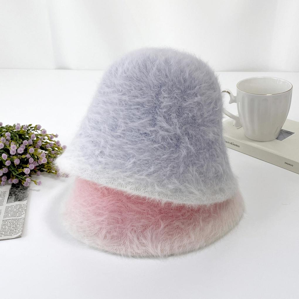 Женская и мужская градиентная панама из ангоры Charcoal