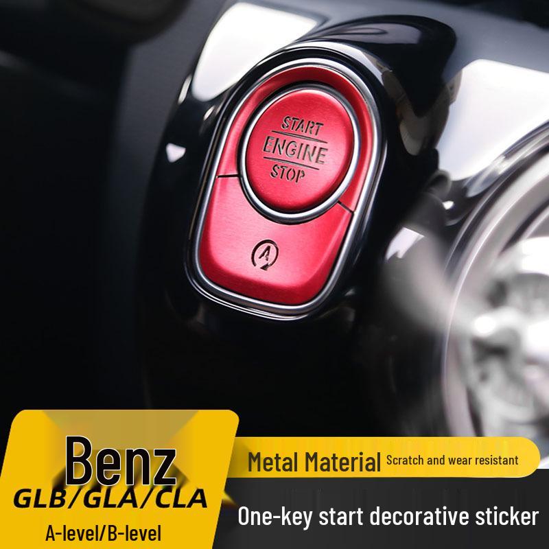 One-Key Start Interior Decor Stickers for Mercedes GLB200, GLA, CLA, A-Class, A180L, A200L