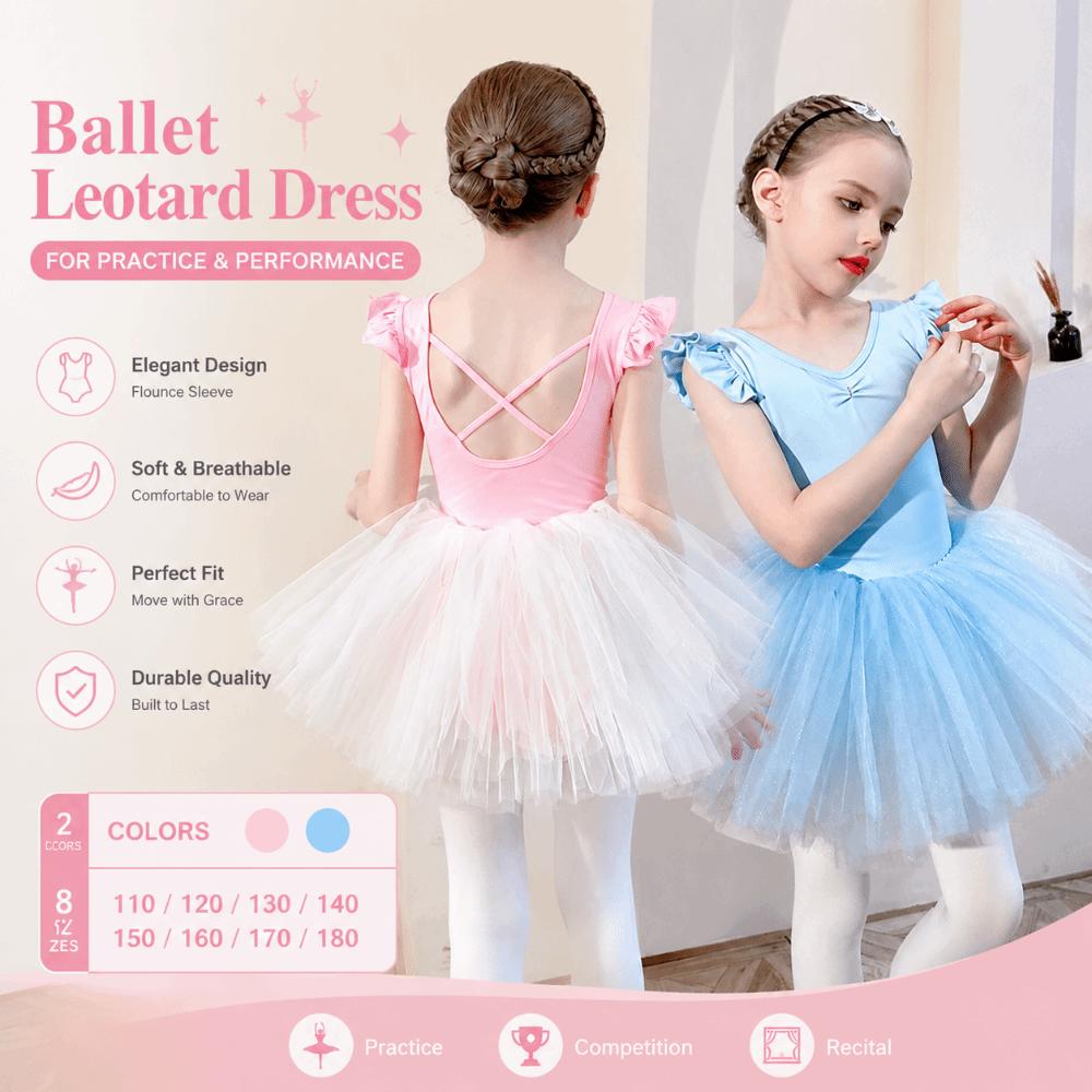 Cross Strap Girl Ballet TuTu Dress Sleeveless Kids Ballet Skirts Ballerina Fairy Dress  Examination
