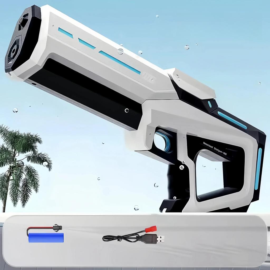 Elektriska Vattenpistoler för Barn Helt Automatiska Vattenuppsugning Kontinuerlig Avfyrning Vattenpistol Sommar Utomhus Strandleksaker för Barn