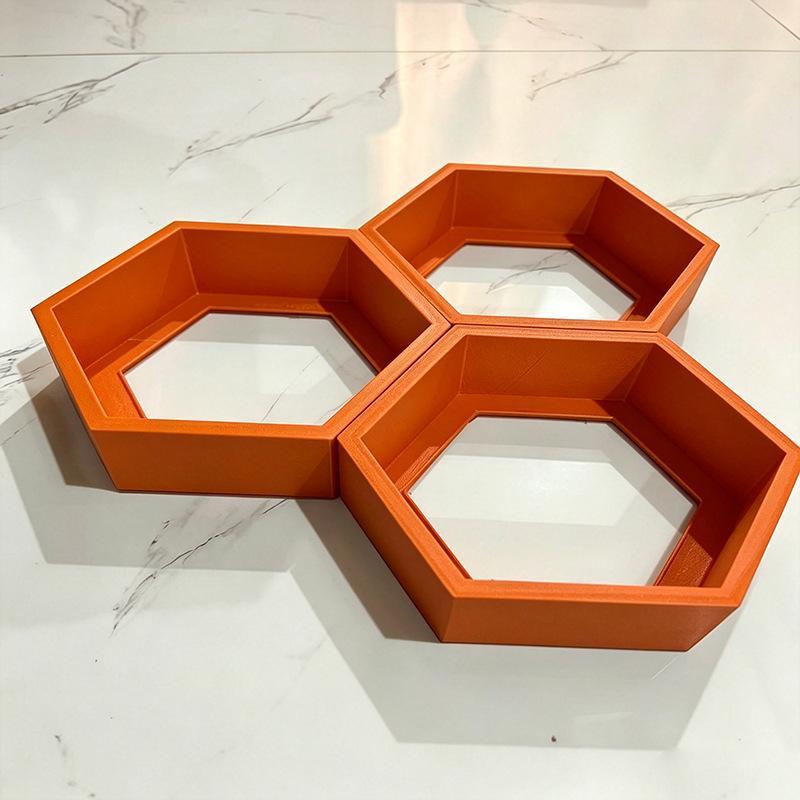 3Pcs Hexagonal Suspended Storage Rack Nordic Wall Hanging Rack Living Room Entrance Creative Geometric Storage Decoration Rack