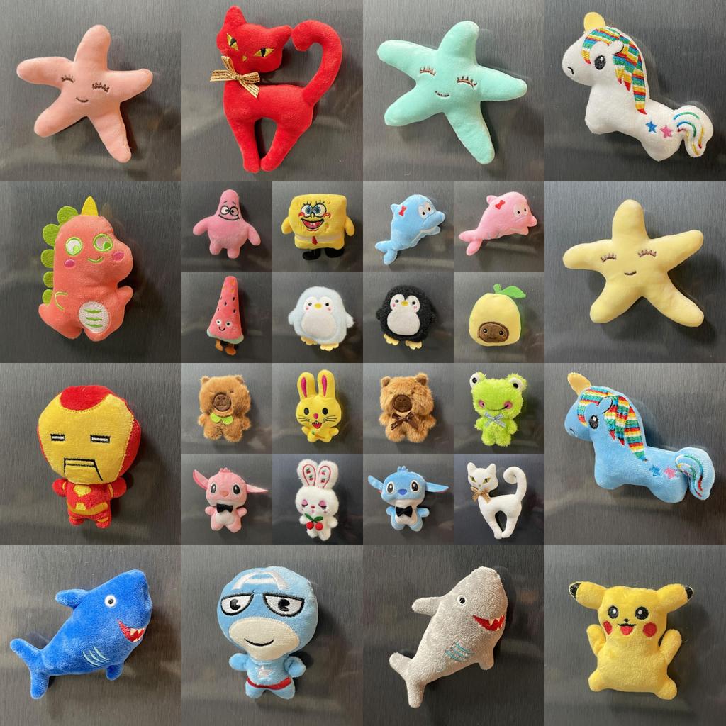 Cartoon Dinosaur Plush Fridge Magnets With Pp Cotton Filling For Kids Bedroom Decor
