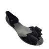 Fashion Bow Jelly Flats Women'S Flat Pvc Fish Mouth Sandals