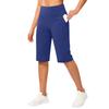 Capris de Yoga de Cintura Alta para Mujer con Bolsillo Bermudas Deportivos Elásticos para Fitness Running Gimnasio Entrenamiento Deportes