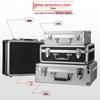Portable Aluminum Alloy Toolbox for Insurance Documents and Equipment Storage