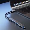 Dudao 6.3cm USB-C Hub (4-in-1) with 4x USB-A Ports (3x USB2.0 / 1x USB3.0) - Black (Model A16T)