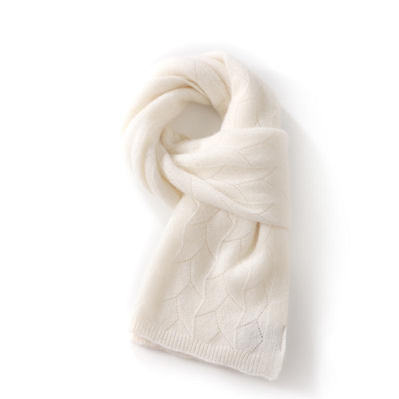 Women's Goat Cashmere Knit Scarf - Autumn/Winter Neck Warmer