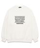 VANNWORKS Lettering Logo Oversized Sweatshirt (Vls0045) White/Black