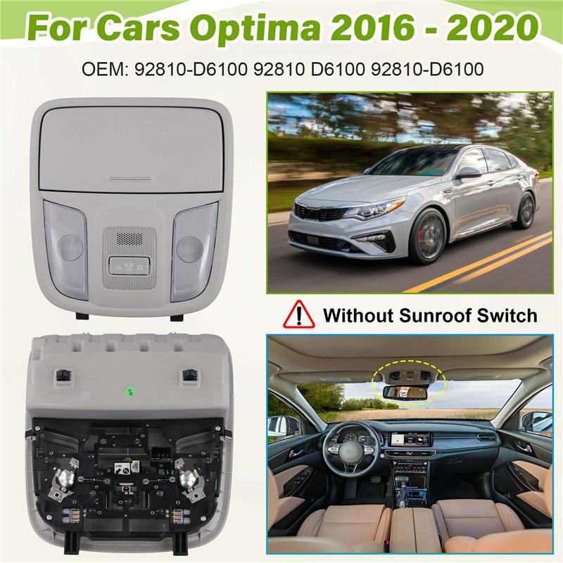 M63K-92810-D6100 Car Roof Reading Light Glasses Case Assembly (Without Sunroof Switch) For Kia Optima 2016-2020