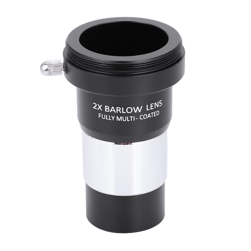 1,25" Plossl-teleskop-okularsett 41025 mm 2X Barlow-objektivsett for astronomi