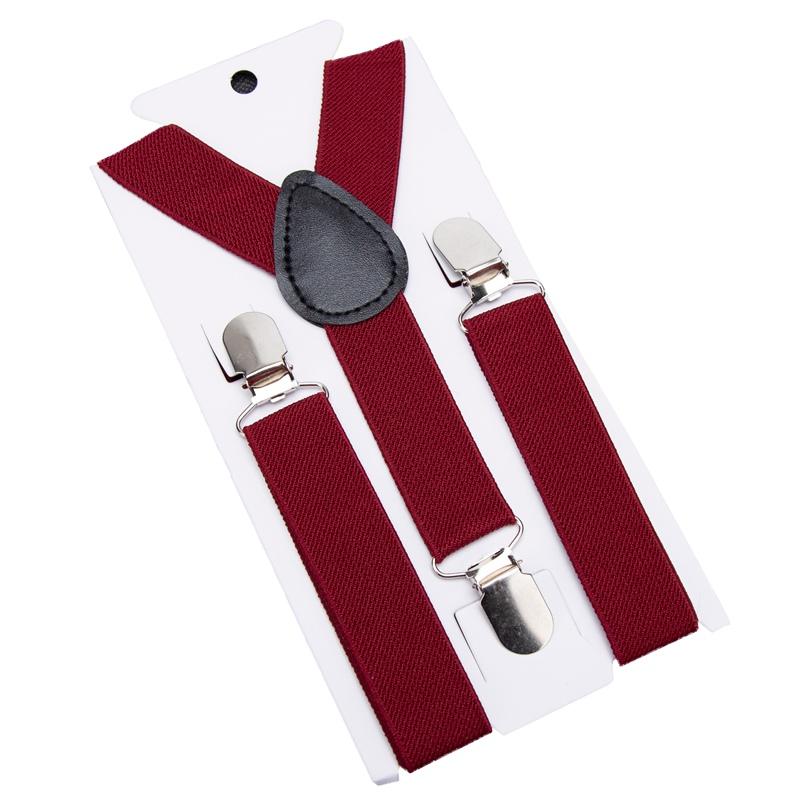 Neuer einfarbiger Kindergürtel Baby Jungen Mädchen Bunte Hosenträger Clip-on Y-Rücken Hosenträger Fliege Elastisch Kinder Verstellbar Geschenk