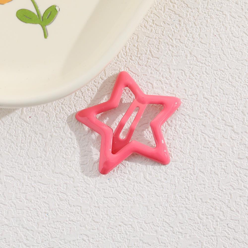 Children's Candy Color Star Hair Clips - Small Size BB Bangs Accessories