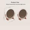 Desktop 3 Colors Dimmable LED Makeup Mirror Household Bedroom Vanity Mirror with Touch Screen Cosmetic Mirrors Type-c Charging