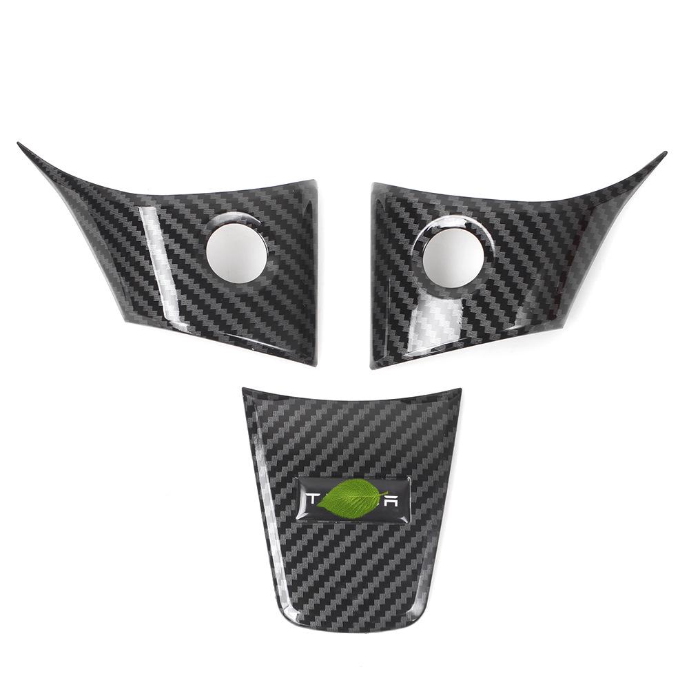 Tesla Model 3/Y Dekorationskåpa i kolfiber för ratt